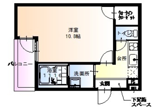 守口市八雲中町のアパートの間取り