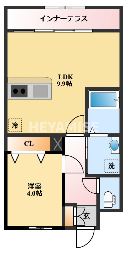 仮）諫早市多良見町市布新築アパートの間取り