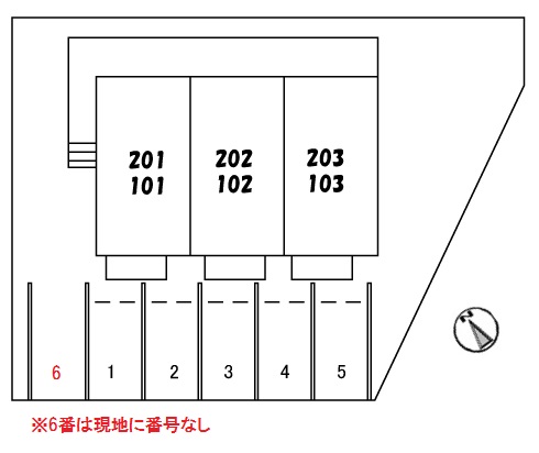 【山口市小郡山手上町のアパートのその他】