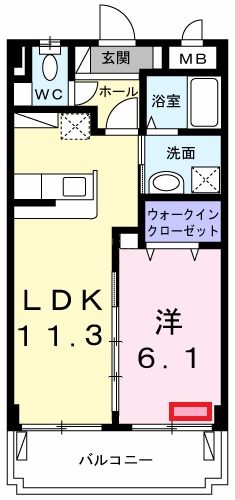 レジデンシア　ガウディの間取り