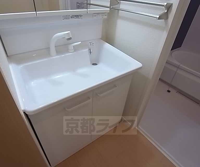 洗面設備　Ａ棟の室内です。