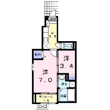 フランセス高柳 IIの間取り写真