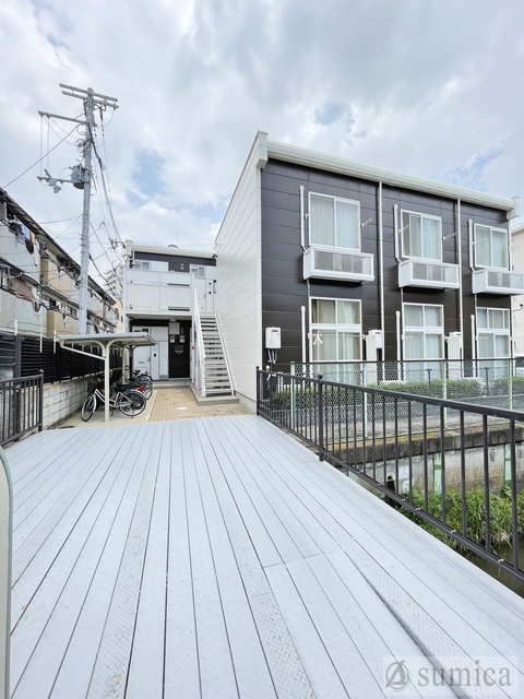 地下鉄谷町線 長原駅 徒歩5分 2階建 築23年の外観写真