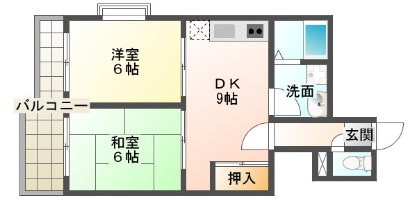 グランヴェール飯田の間取り