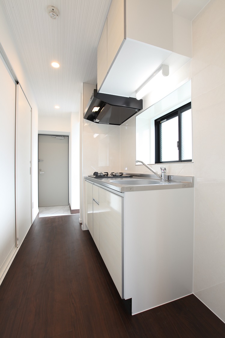 キッチン　ビルトインガスコンロのシステムキッチン