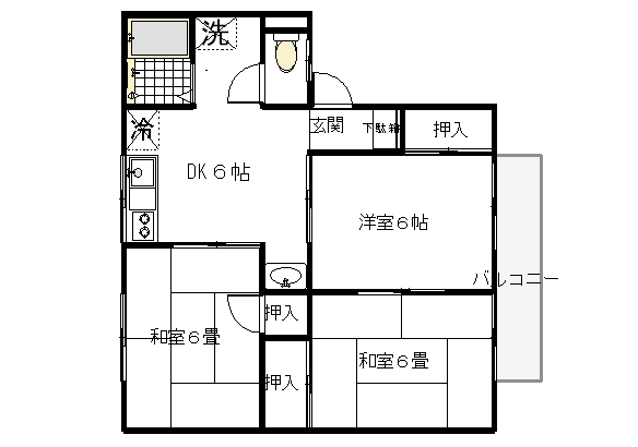 コーポ・セジュールの間取り