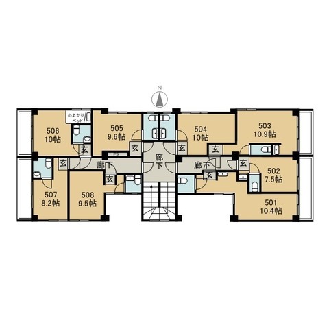 ｓｏｃｉａｌ　ａｐａｒｔｍｅｎｔ　若草共同住宅の間取り