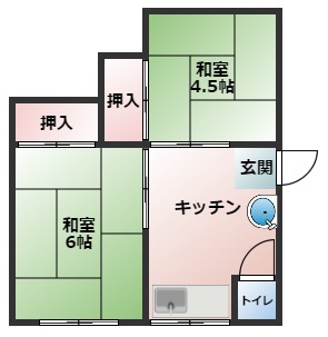 鍵田文化の間取り