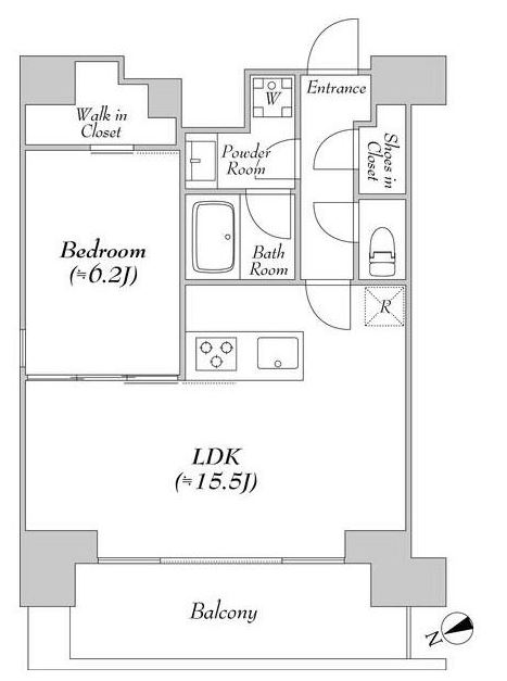 カナルフロント芝浦の間取り