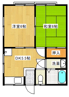 ハイム天台の間取り