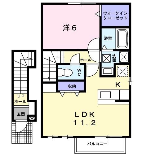 アーバンコート東甲府の間取り