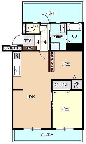 福岡市早良区弥生のマンションの間取り