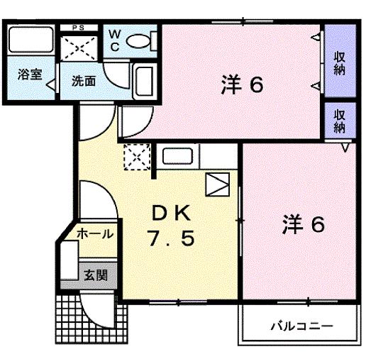 オークヒルズＣの間取り