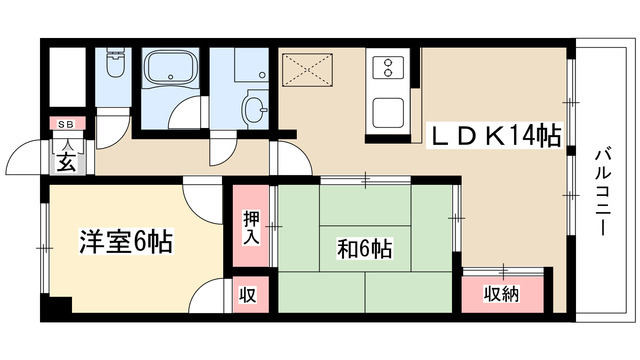 ジョイア杁中の間取り