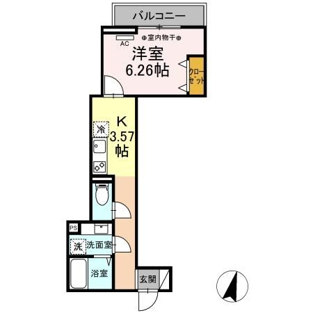 足立区青井のアパートの間取り