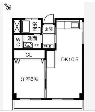 南荘マンションの間取り