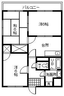 サンライズ長友の間取り