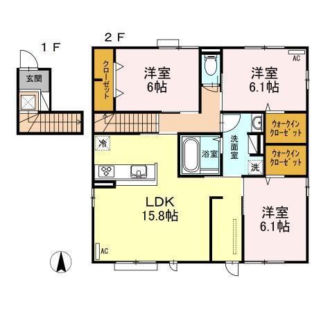 Ｄ－ｒｏｏｍ紅の間取り