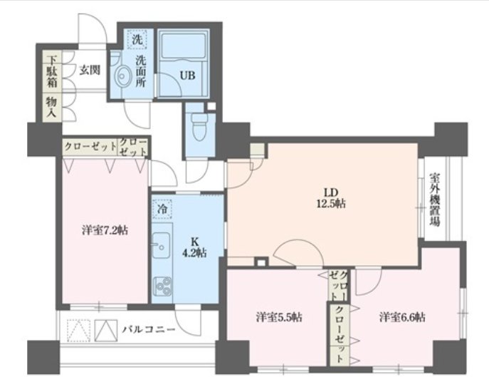 ドゥーエ横浜駅前の間取り