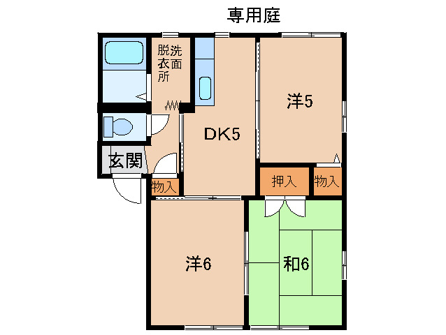 グリーンフル狐島の間取り