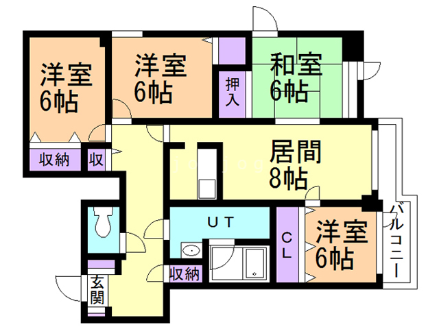 エクシード北郷の間取り