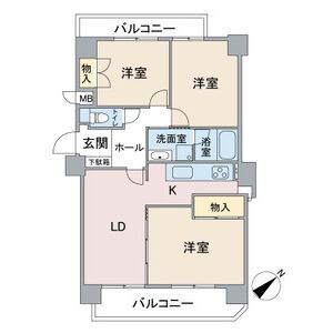 【ライオンズマンション高針台の間取り】