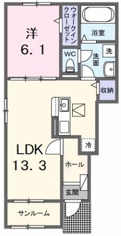 サン・メゾン Fの間取り