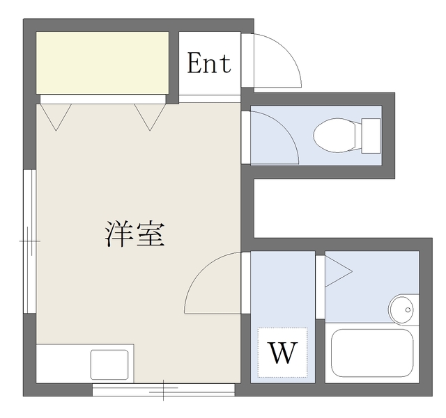 南町ハイツ．の間取り