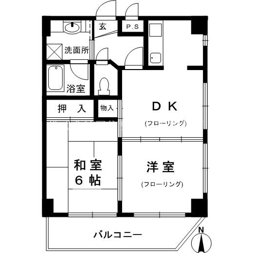 アンシャンテ御影の間取り