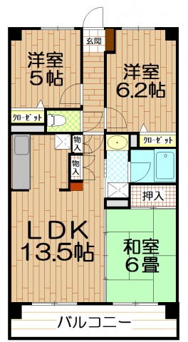 モンドミール和光の間取り