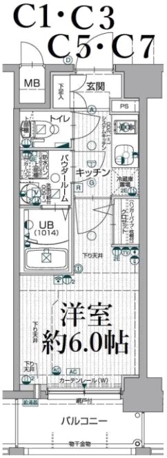 エスリード神戸兵庫駅アクアヴィラの間取り