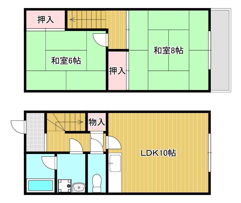 奥田ハイツの間取り