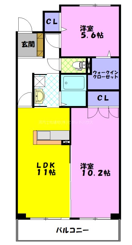 【カーサ ソレアードの間取り】