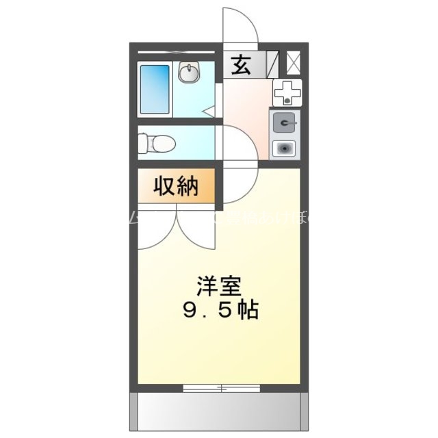 Ｐｉｎｅ　Ｗｅｌｌ駅前　A棟の間取り