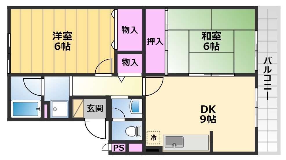 グランディールしののめの間取り