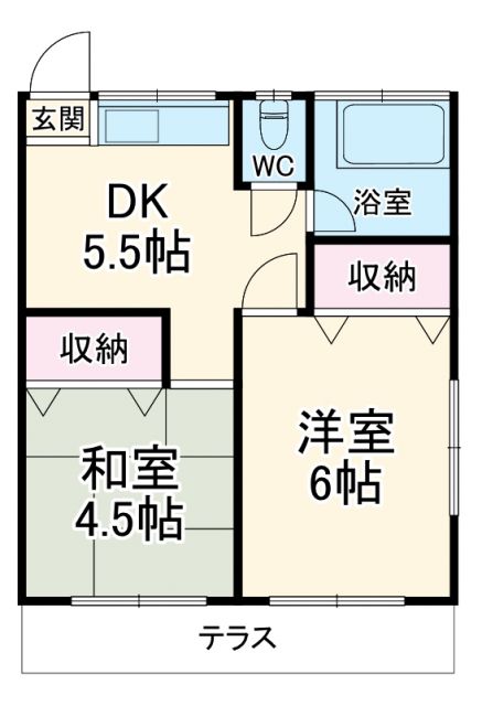 第二駒鳥荘の間取り