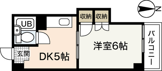 広島市西区南観音町のマンションの間取り