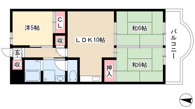 明正雅ハイツの間取り