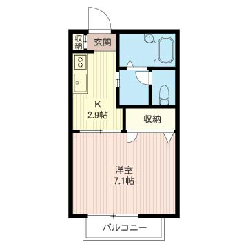 フレア上平塚IIの間取り