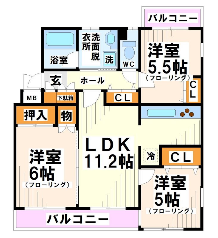 ビュークレストの間取り