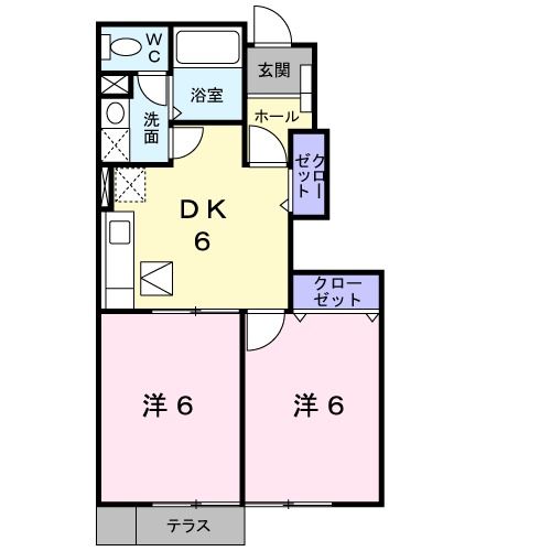 エアリー　カーサIIの間取り