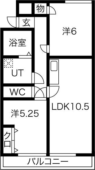 ラティーナ岐阜の間取り