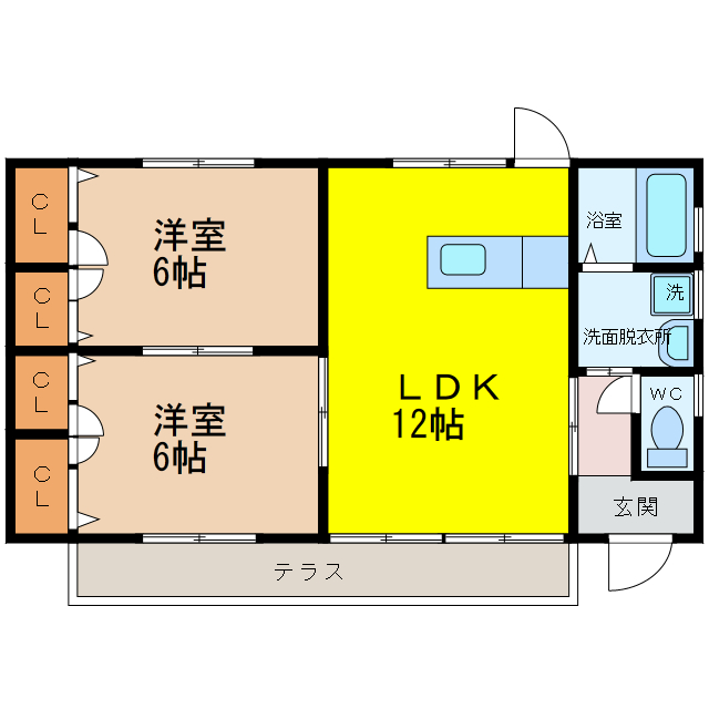 【牛津貸家の間取り】