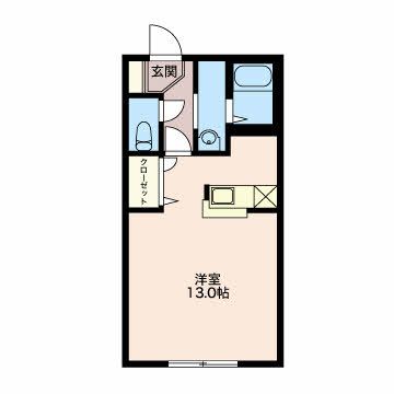 豊橋市横須賀町のアパートの間取り