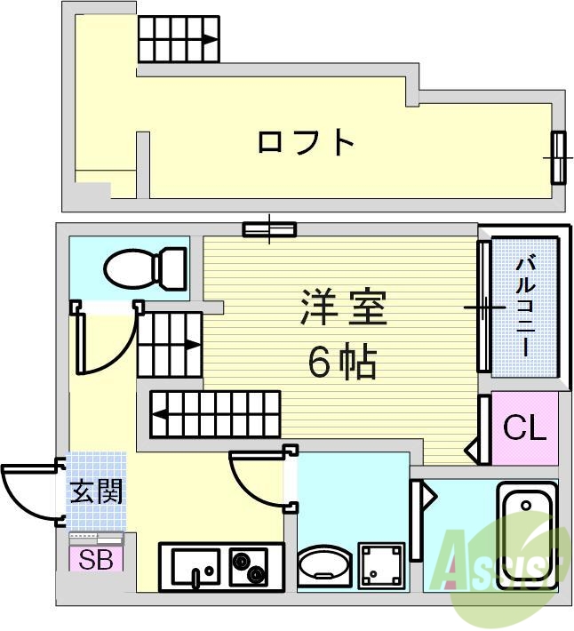 ハーモニーテラス大塚町の間取り