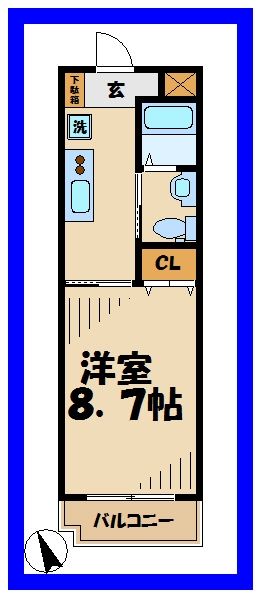 【稲城市矢野口のマンションの間取り】