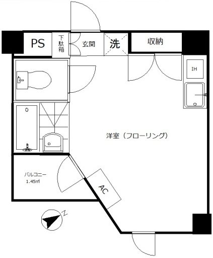 草加市住吉のマンションの間取り