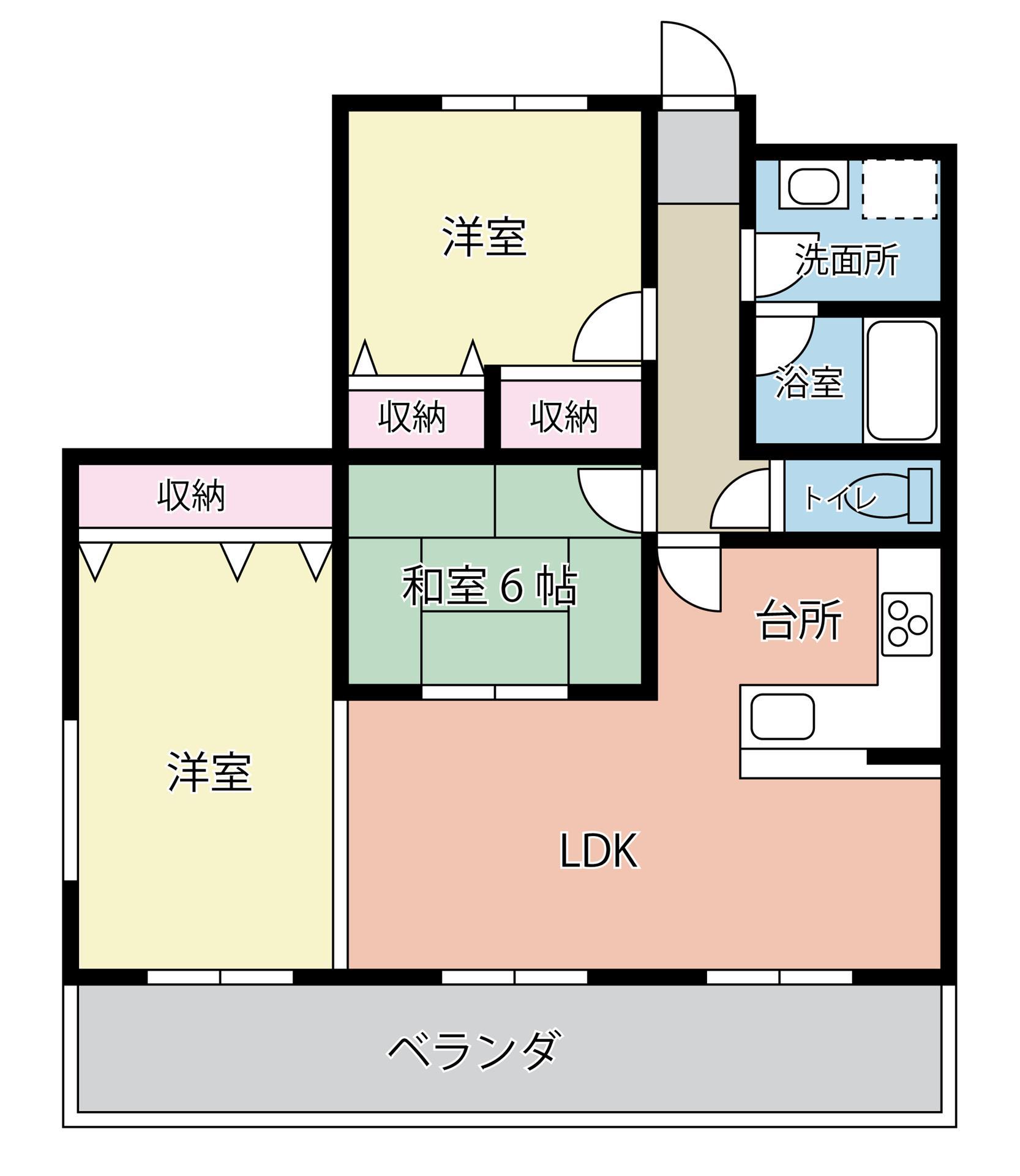 ソレイユマンションの間取り