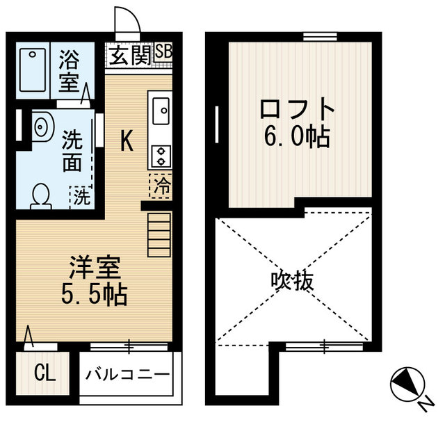 堺市堺区戎之町西のアパートの間取り