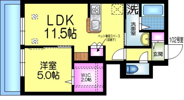 へーベルメゾン　ＴＯＭＯ　５０　トモフィフティの間取り